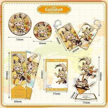 Amazon.co.jp: 原神 グッズ 6点セット ムアラニ キィニチ